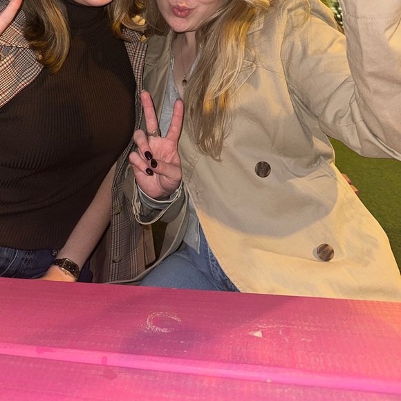 GAP Khaki Double-Breasted Trench Coat - Picture 4 of 4